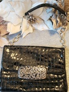 Brighton All You Need Is Love Black Shoulder Bag